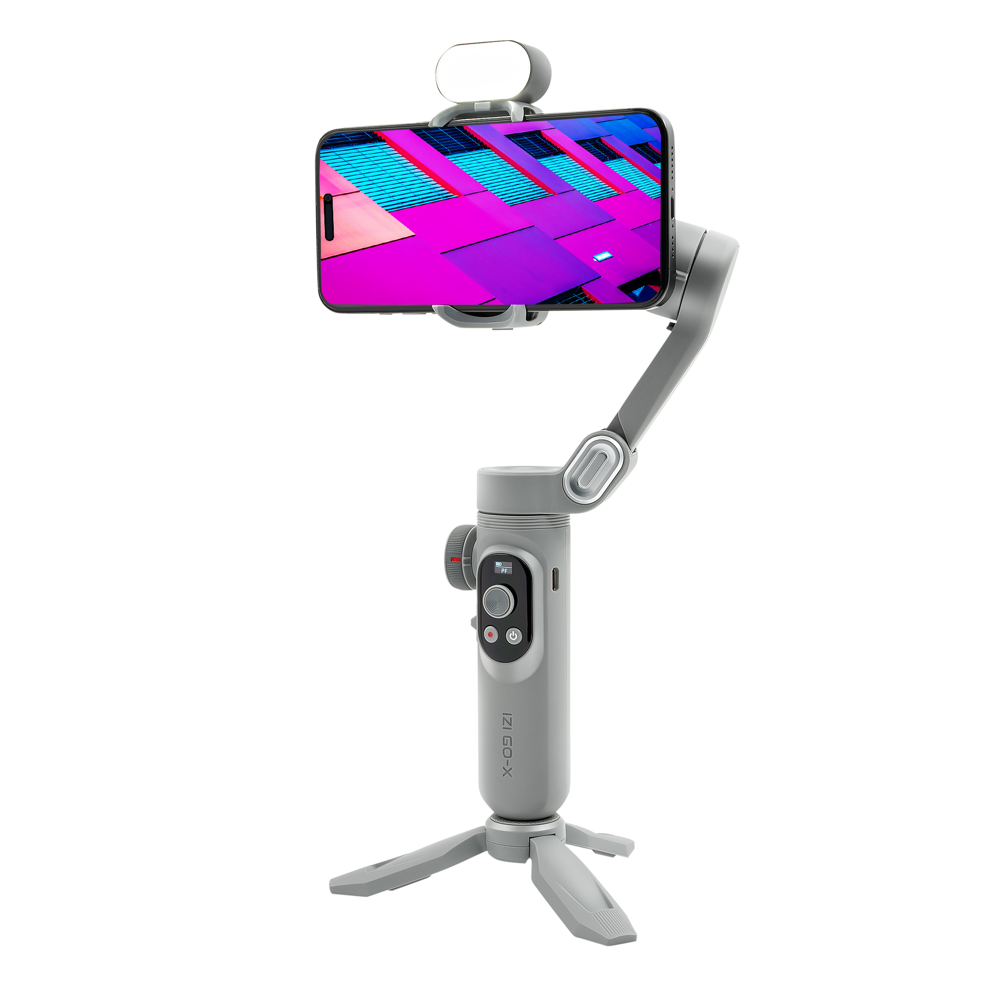 IZI GO-X 3-Axis Gimbal Online: OLED Display, LED Light, AI Tracking - IZI