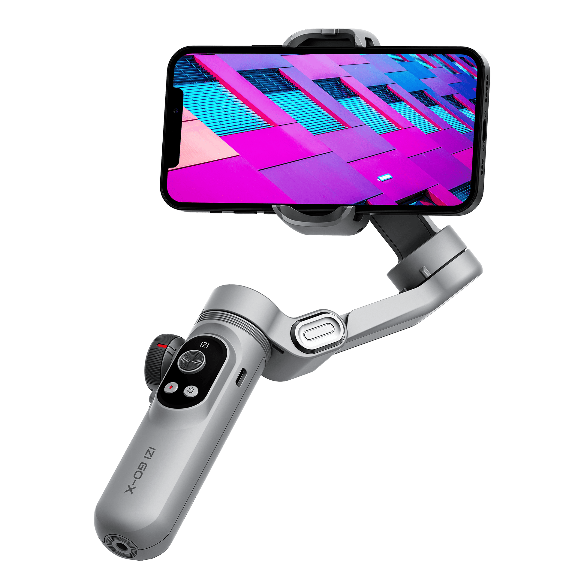 IZI GO-X 3-Axis Gimbal Online: OLED Display, LED Light, AI Tracking - IZI