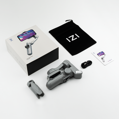 IZI GO-X 3-Axis Gimbal Online: OLED Display, LED Light, AI Tracking - IZI