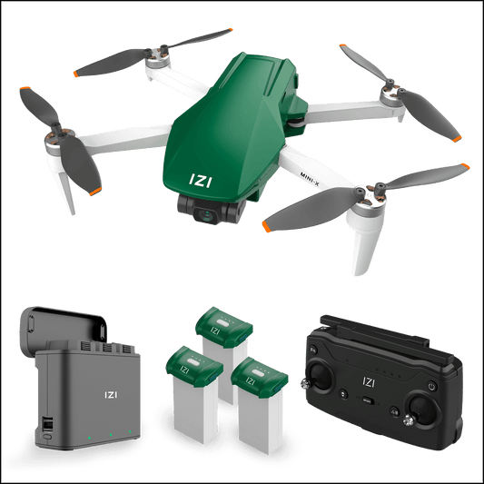 IZI Mini X Nano Fly More 4K Combo Drone - UHD 20MP, 93-min Flight, GPS - IZI