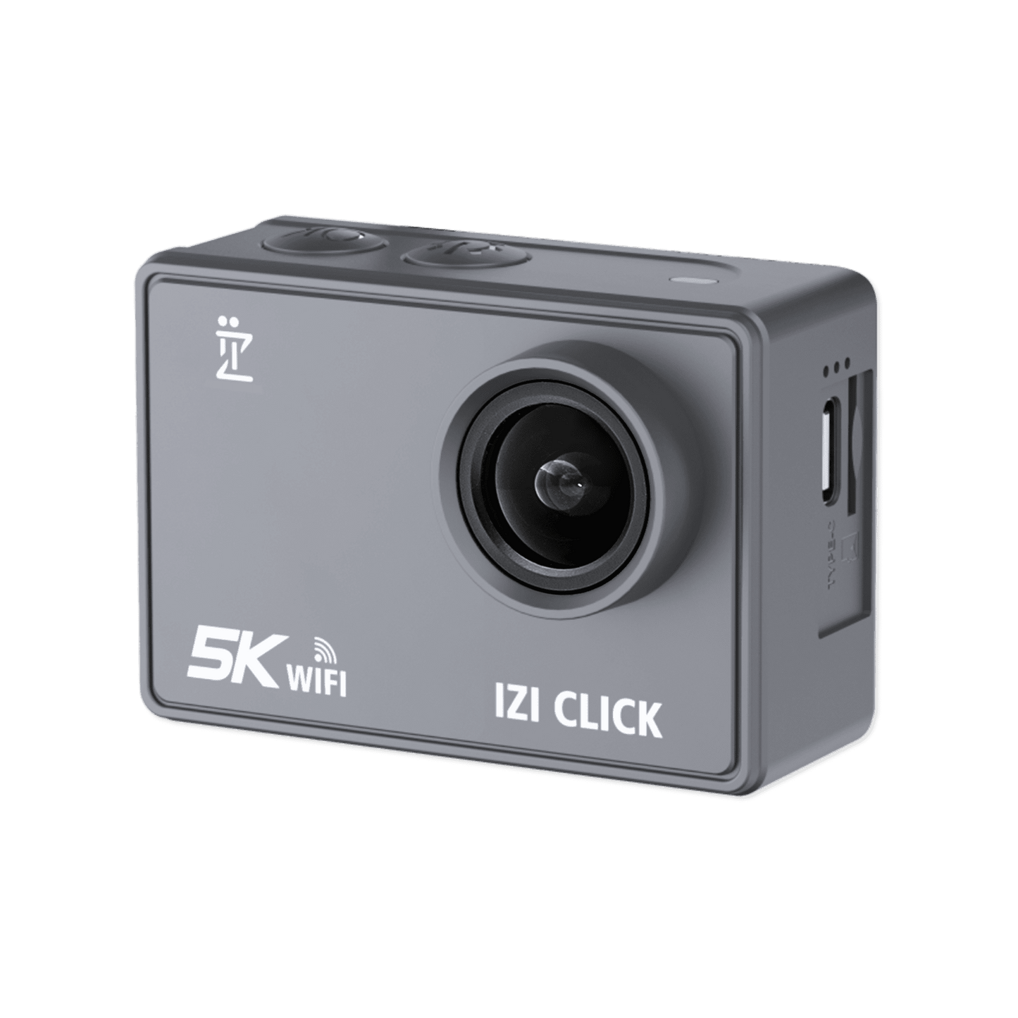 IZI Click 5K Action Cam - 30FPS, Wide Angle, EIS, Waterproof - IZI