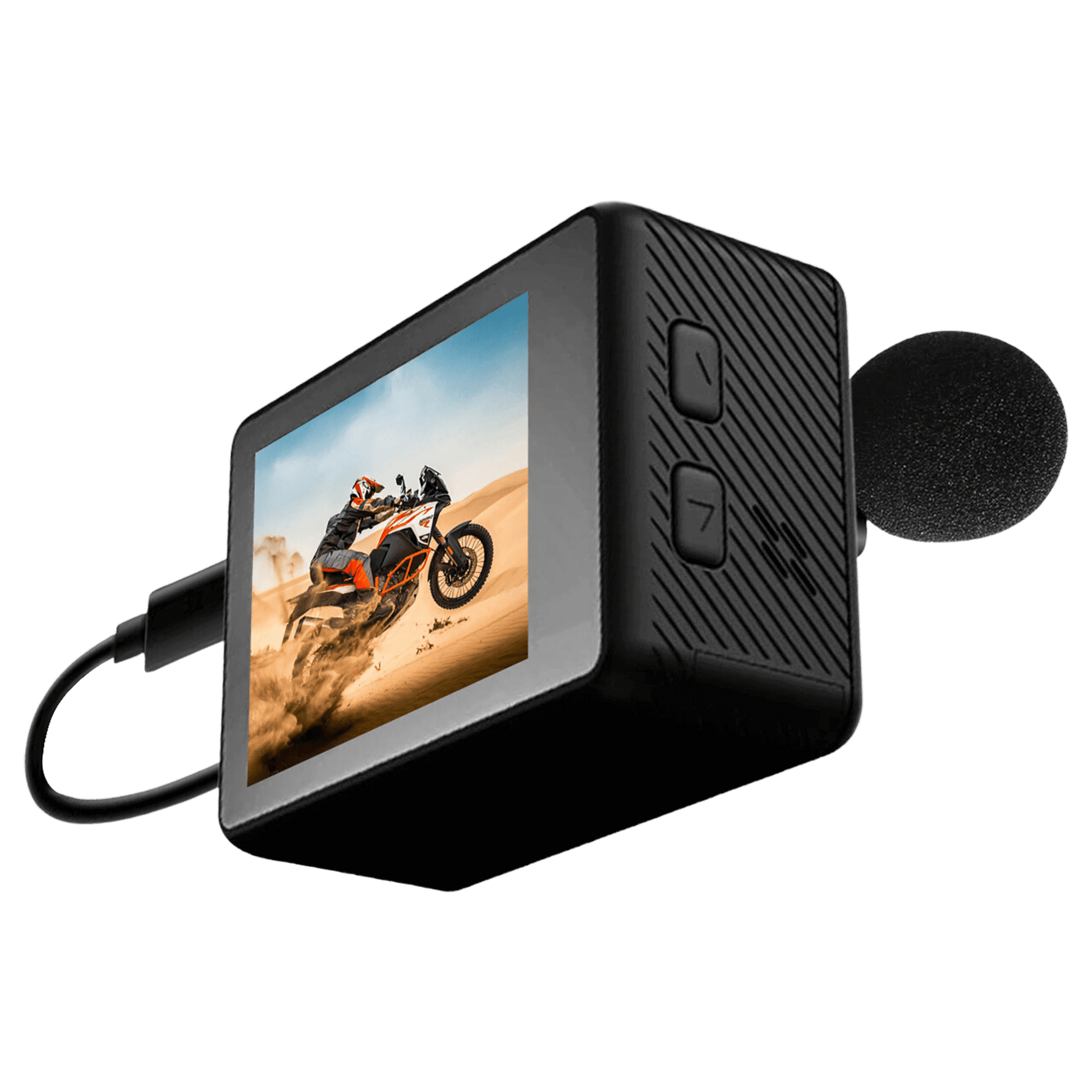 IZI ONE+ 5K Action Camera: Dual Screen, Waterproof, 48MP - IZI