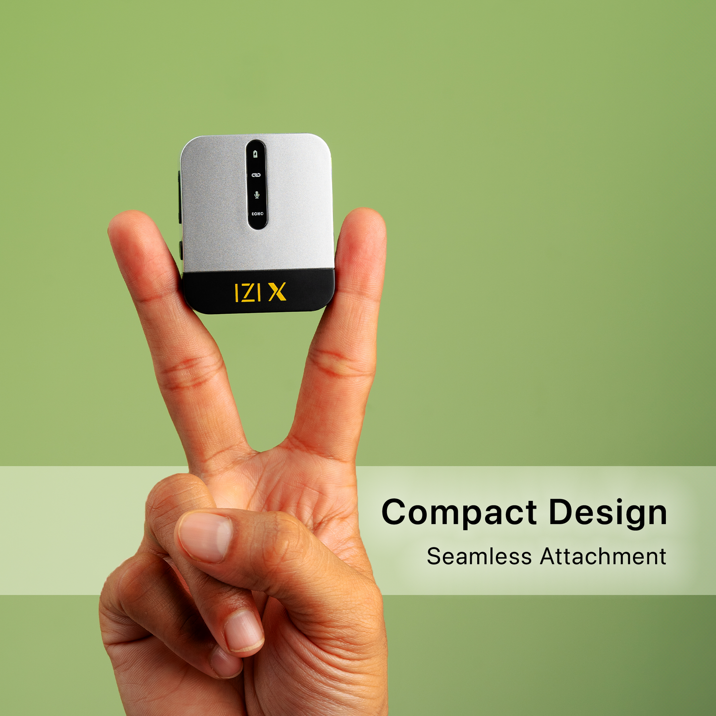 IZI X Wireless Microphone - 360° Omnidirectional, 120M Range, 15Hr life
