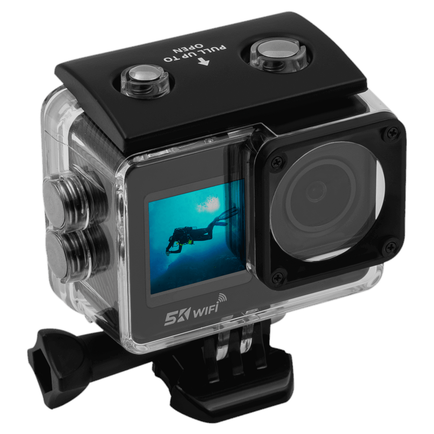 IZI ONE+ 5K Action Camera: Dual Screen, Waterproof, 48MP - IZI