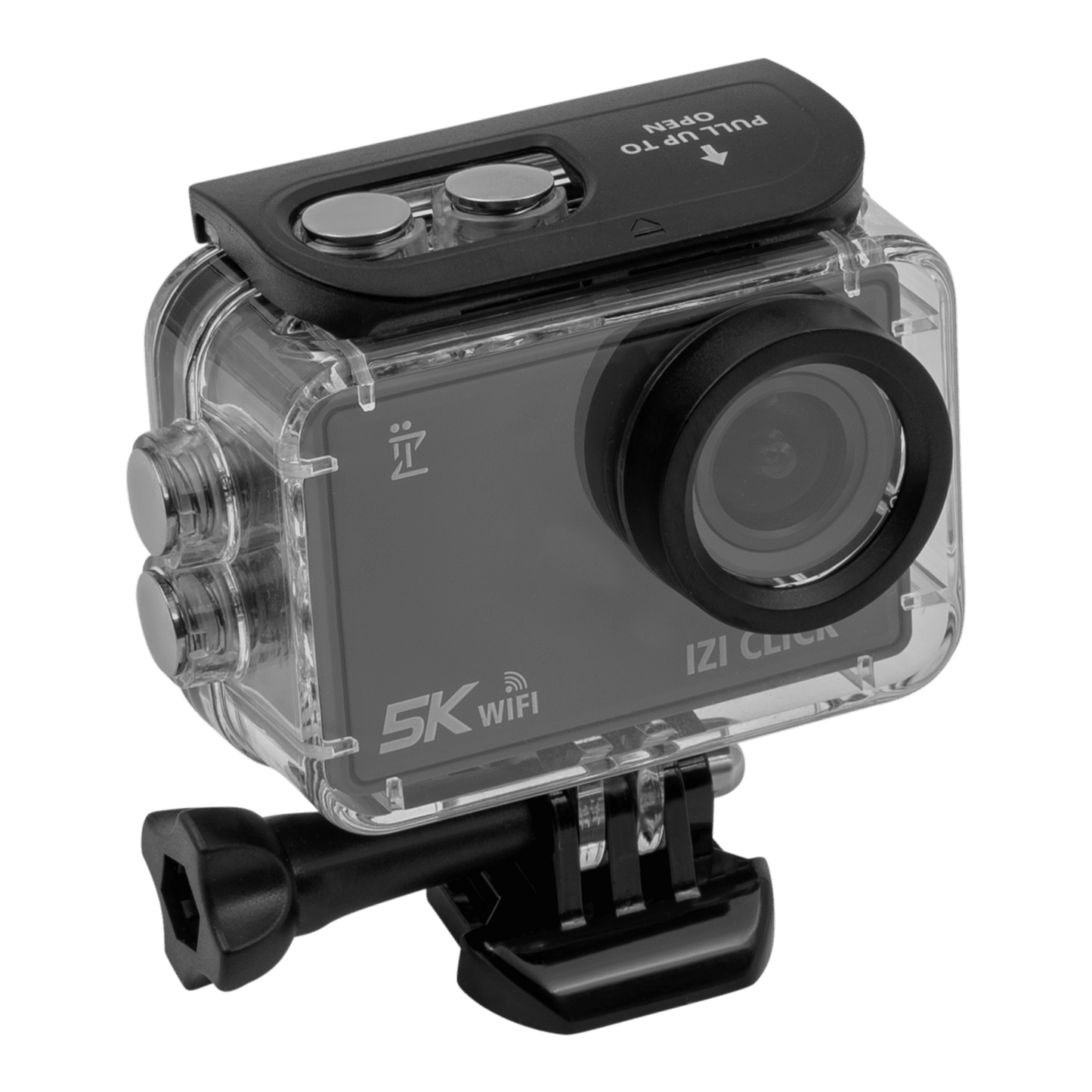 IZI Click 5K Action Cam - 30FPS, Wide Angle, EIS, Waterproof - IZI