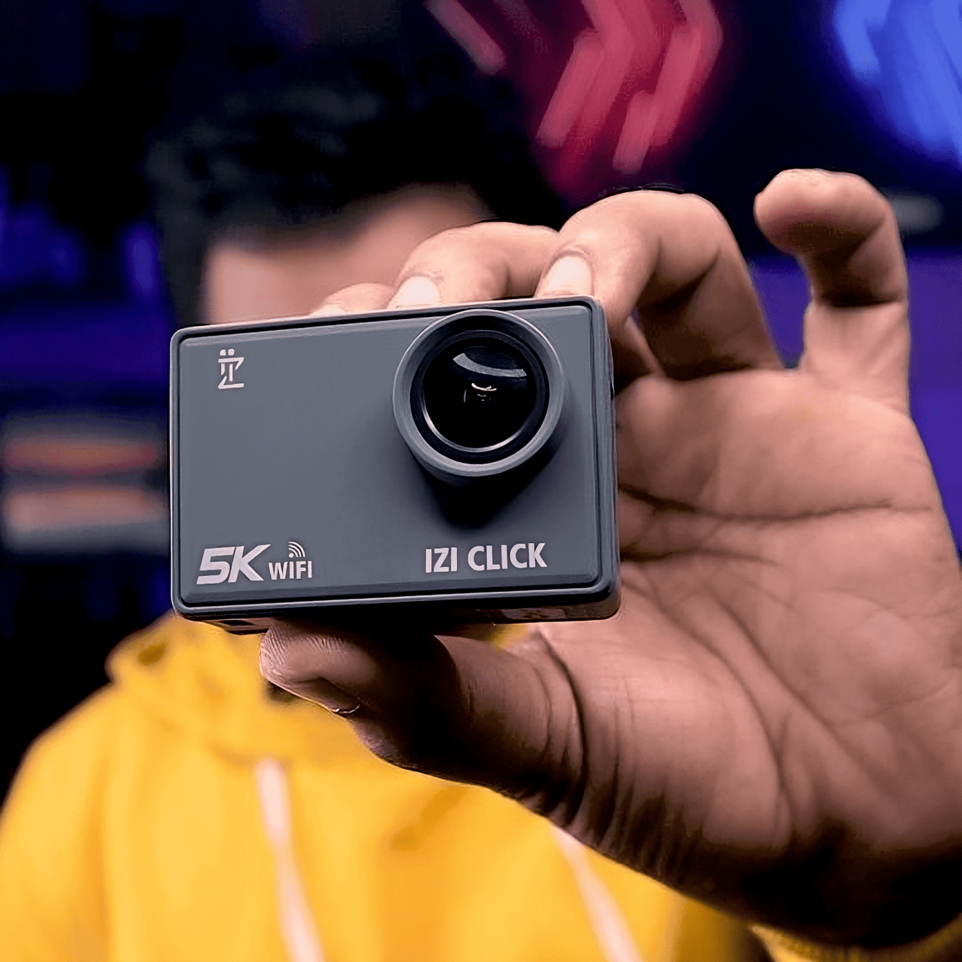 IZI Click 5K Action Cam - 30FPS, Wide Angle, EIS, Waterproof - IZI